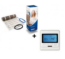 Devi Мат для теплого пола Comfort DTIR-150 (10м2) + программируемый терморегулятор Castle E53
