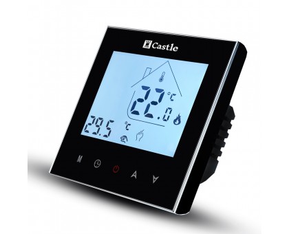 Терморегулятор программируемый (сенсорный) Castle AC605H Black