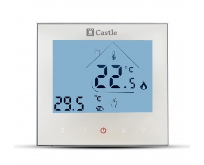 Терморегулятор программируемый (сенсорный) Castle AC605H White