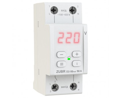 Реле напряжения ZUBR D2-50 red