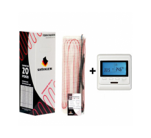 Shtoller двухжильный нагревательный мат  SH-EC 2108i 1440 вт 8.0 м2 + программируемый терморегулятор Castle Е53