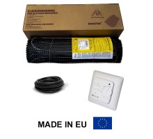  Теплый пол Arnold Rak двухжильный мат FH-EC 1800 вт 10,0 м2 + механический терморегулятор Castle