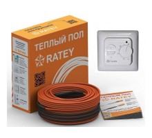 Ratey одножильный нагревательный кабель RD1 1100 Вт. (59.5 м) + Терморегулятор в подарок