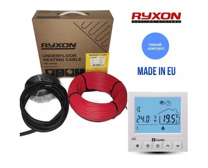 Нагревательный кабель Ryxon HC-20-30 м комплект с программатором на (3,0 -3,8м2)
