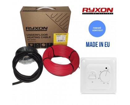  Нагревательный кабель Ryxon HC-20-30 м комплект на (3,0 -3,8м2)