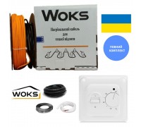 WOKS-18 160 Вт Нагревательный кабель 8 м полный комплект на 0,7-1,0м2