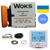 WOKS-18 100 Вт Нагревательный кабель 6 м комплект с программатором 0,5-0,8м2