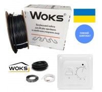 WOKS-20T 109 Вт Нагревательный кабель 5,5 м полный комплект на 0,7-0,9м2