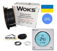 WOKS-20T 2065 Вт Нагревательный кабель 105 м полный комплект с WI-FI программатором на 13,5-16,0м2