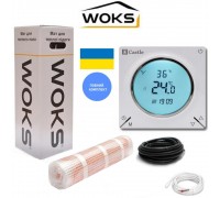 WOKS-160 80 Вт Нагревательный мат комплект с WI-FI программатором 0,5 м2