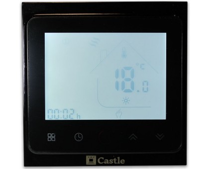 Терморегулятор программируемый (сенсорный) Castle TWE02 Wi-Fi Black