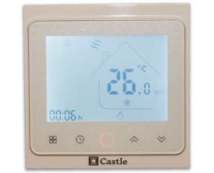 Терморегулятор программируемый (сенсорный) Castle TWE02 Wi-Fi White