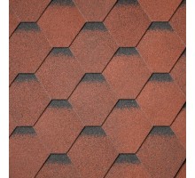 Бітумна черепиця Superglass Hex (20) Tile Red ultra