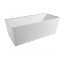 Ванна 165*80*59см отдельностоящая/пристенная каменная Solid surface