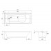 Комплект: ALTEA ванна 170*70см без ножек + Полотенце махровое Volle