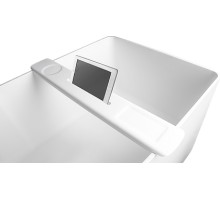 Полка на ванну 87*11.5*2,4см накладная каменная Solid surface, Sand