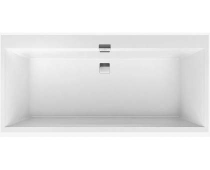 SQUARO EDGE 12 ванна 170*75 см с ножками, со сливом-переливом
