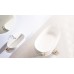 Ванна 163*75*53см отдельностоящая каменная Solid surface, с полочкой