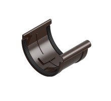Муфта желоба INES 120/80 мм (Коричневая)