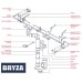 Хомут трубы INES 120/80 мм (Коричневый)