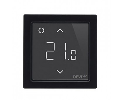 Терморегулятор программируемый сенсорный Devireg Smart Wi-Fi Black