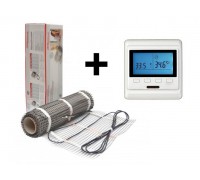Теплый пол Hemstedt DH 150 двухжильный мат 1050W, 7м2 + программируемый терморегулятор Castle Е53